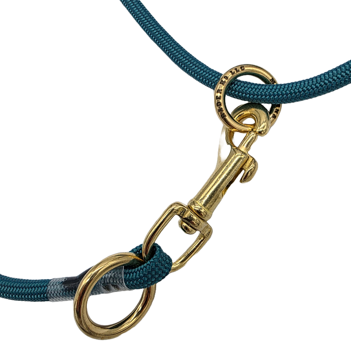 rader-k9-6-foot-slip-lead-dog-training-leash-teal-closeup