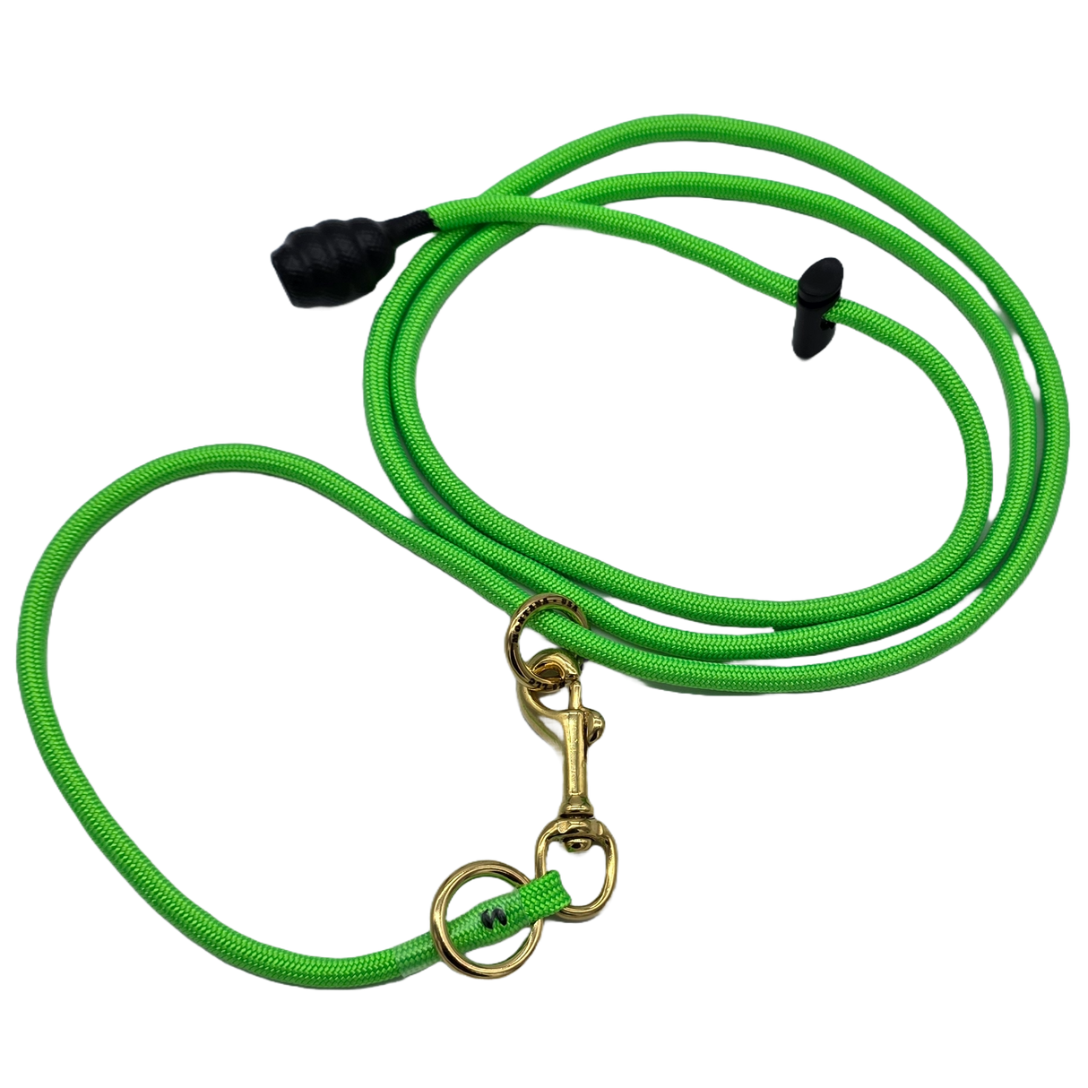rader-k9-6-foot-slip-lead-dog-training-leash-neon-green