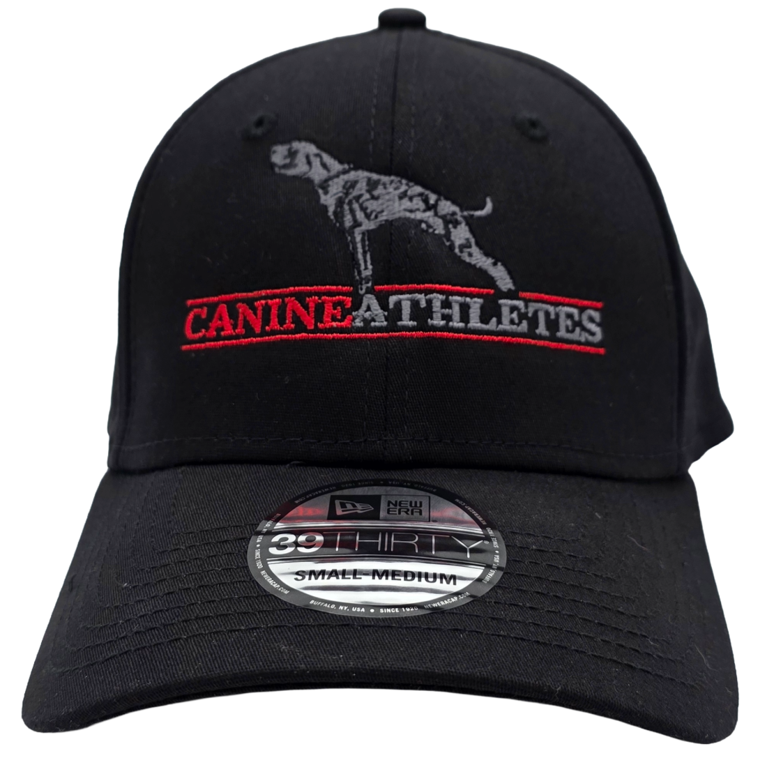 canine-athletes-black-new-era-fitted-hat-cap-front