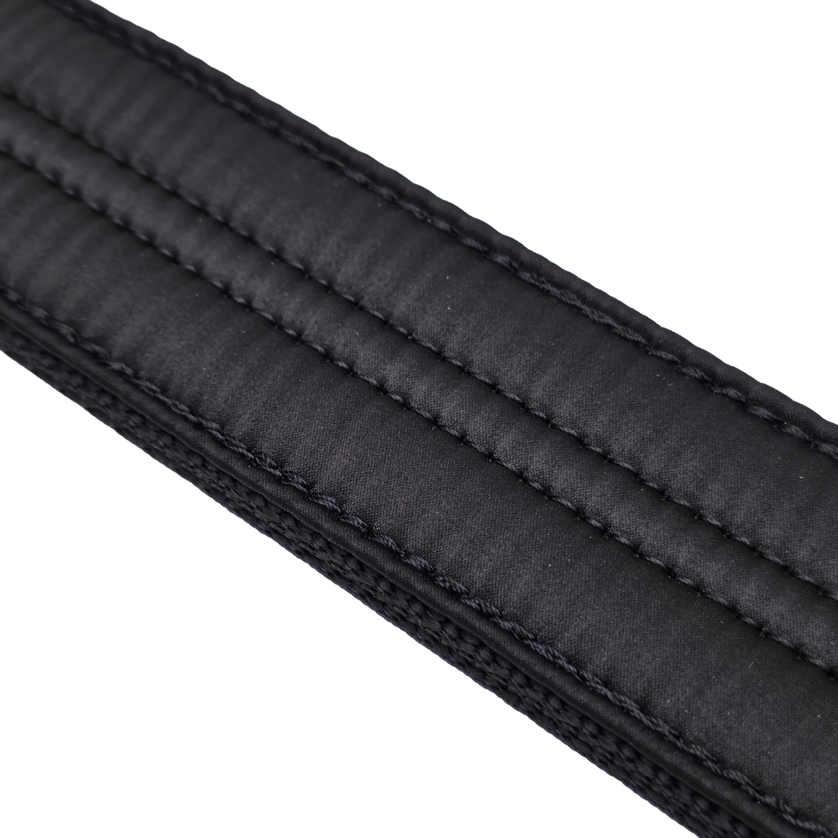 canine athletes 1.75" wide heavy duty double pin padded working dog collar black camo