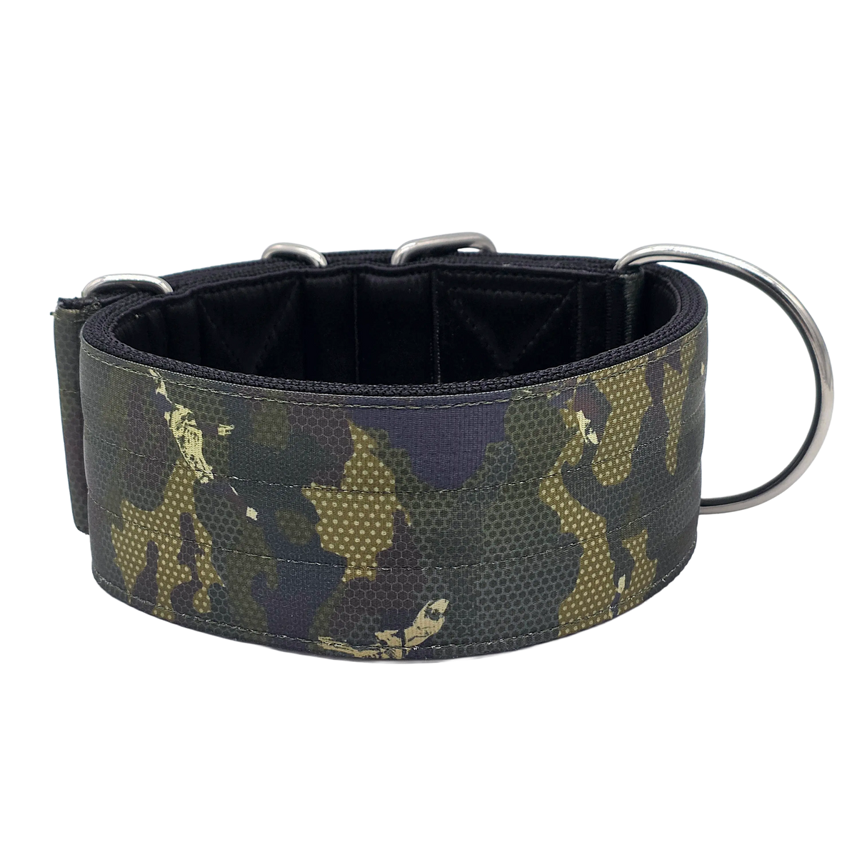 Canine Athletes 2.75" Heavy Duty Working Dog Collar Green Camo