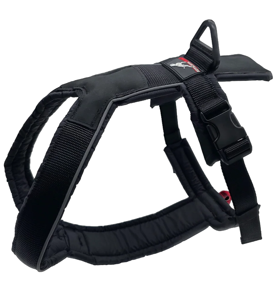 Canine Athletes Sport-HD V4 Sporting Dog Harness Side View Black