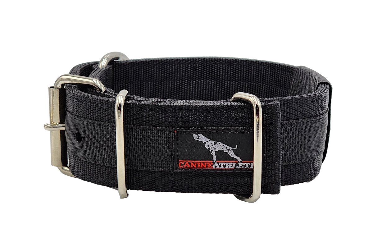 Canine Athletes 2" Pro-HD Heavy Duty Working Dog Collar Black