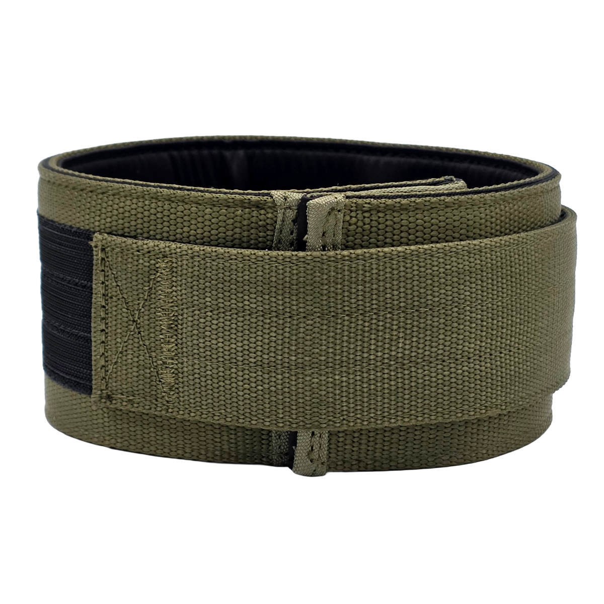 canine athletes heavy duty weighted dog training collar military green back