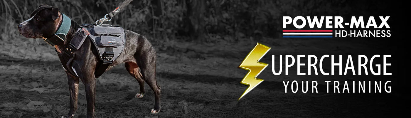 canine athletes power max hd weighted dog training harness vest banner