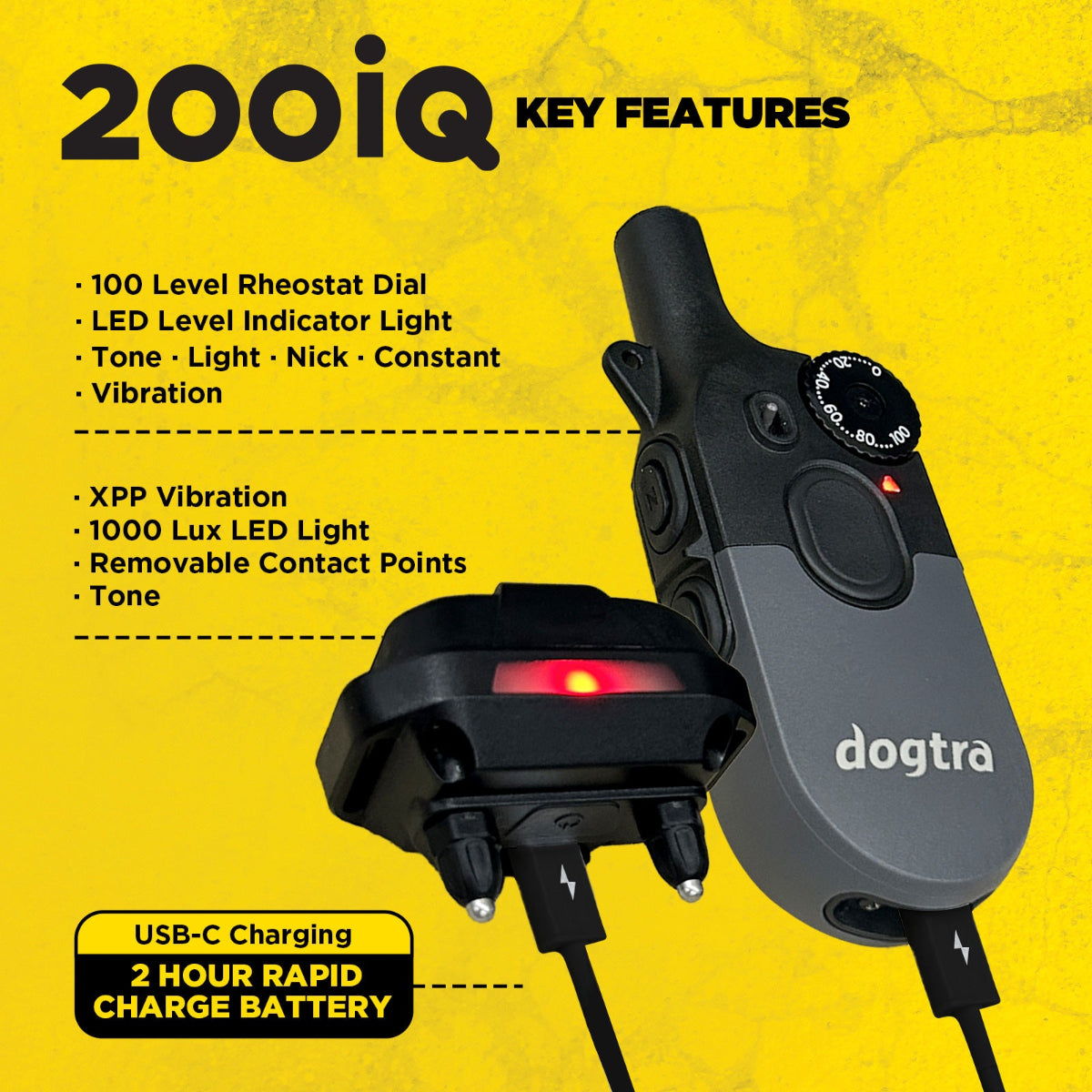 dogtra 200iQ remote dog training collar key features