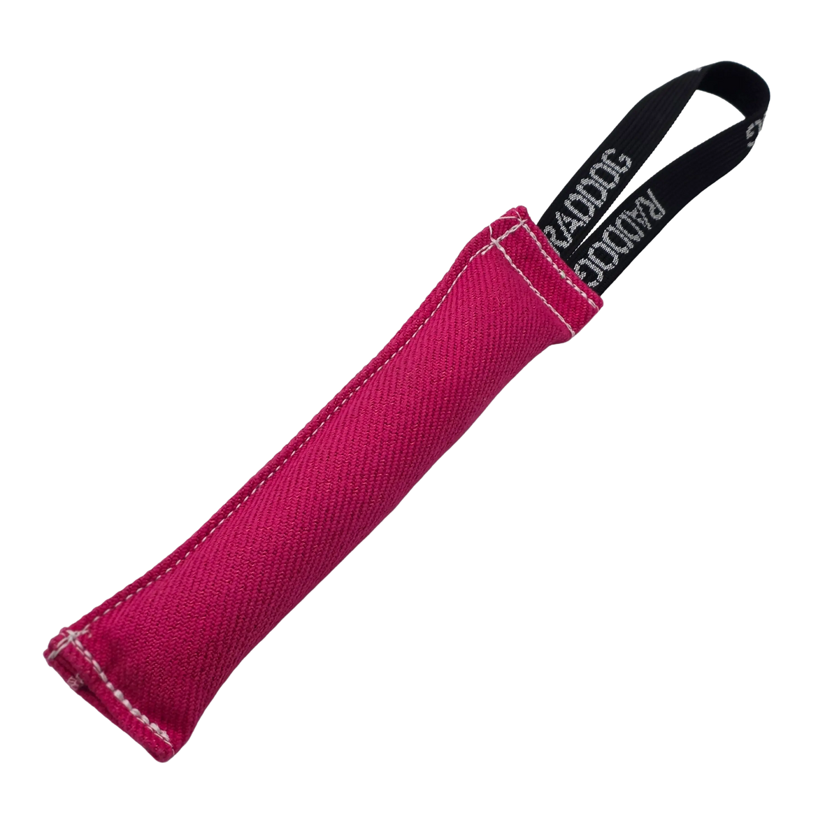 raddog nylcot french linen single handle dog bite tug toy pink