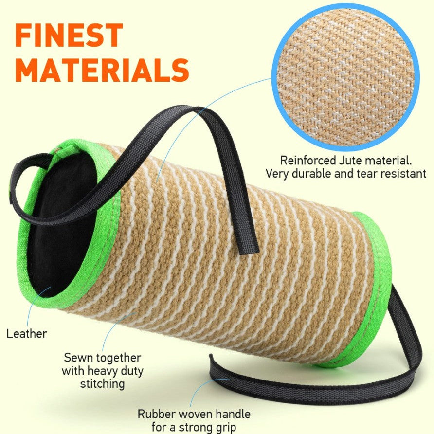 viper-k9-dog-jute-cylinder-bite-roll-infographic
