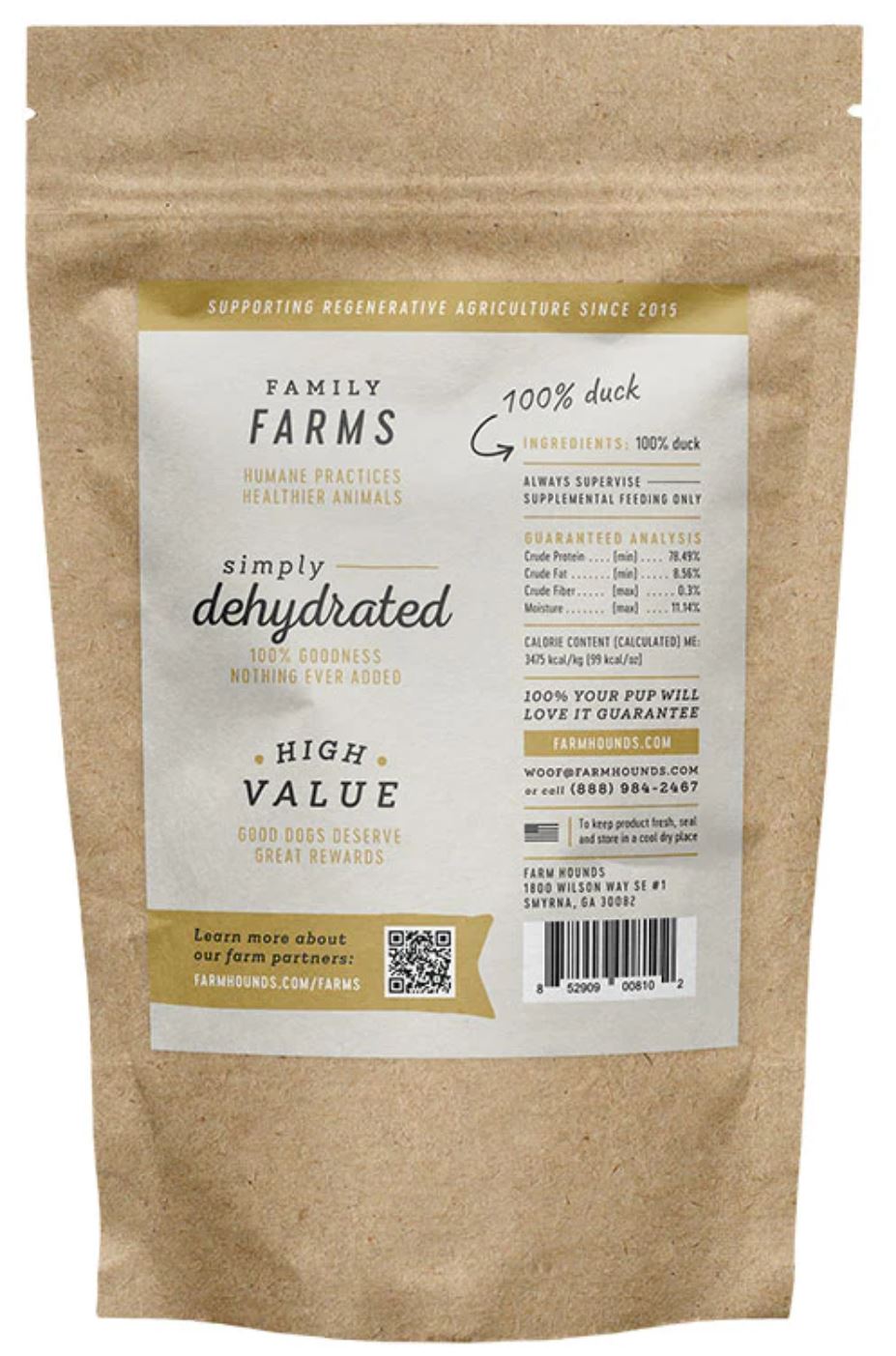 Farm Hounds Duck Jerky Dog Treats