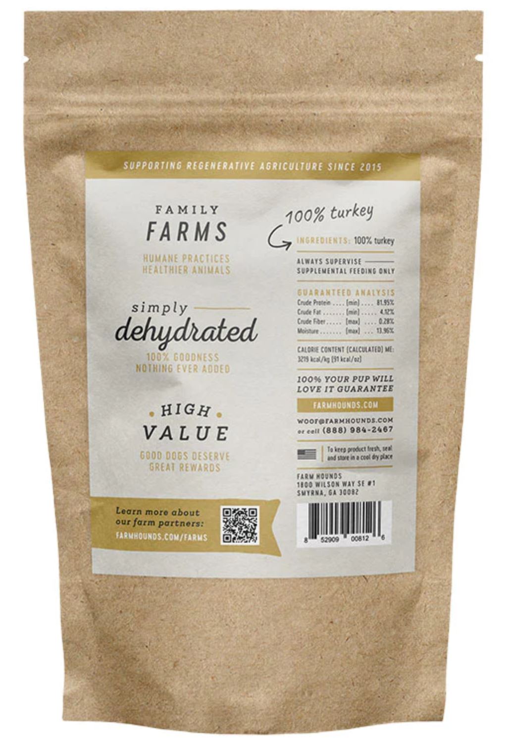 Farm Hounds All Natural Turkey Jerky Dog Treats