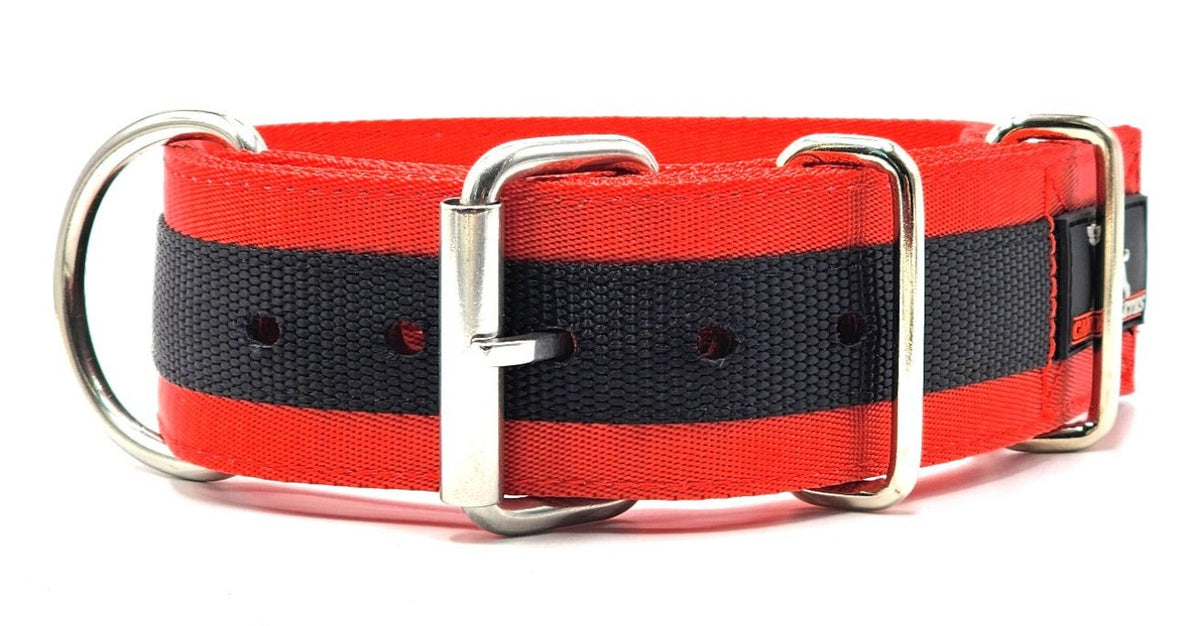 Canine Athletes Red/Black 2&quot; Elite MAX HD Working Dog Collar
