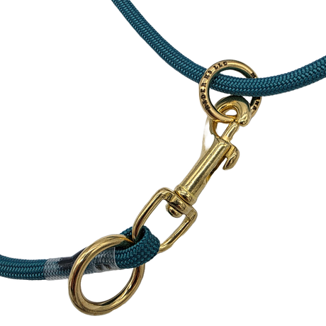 rader-k9-6-foot-slip-lead-dog-training-leash-teal-closeup