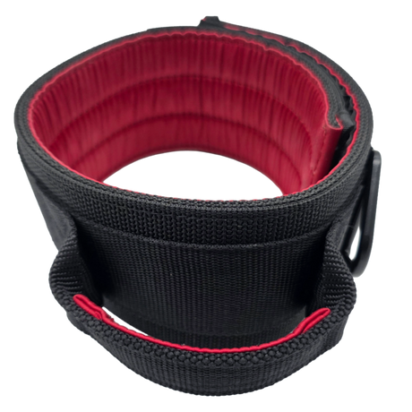 canine athletes 3" wide heavy duty working dog collar with padded agitation control handle