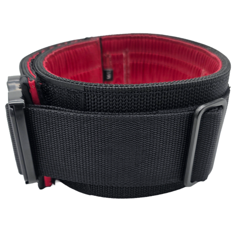 canine athletes heavy duty 3" wide padded working dog collar with control handle