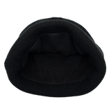 canine athletes black inside fleece beanie hat