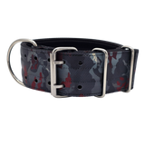 canine athletes elite max x2 comp 2.75 inch wide working dog collar crimson black camo