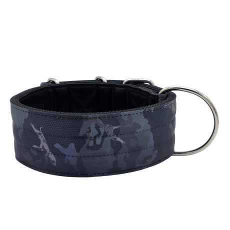 canine athletes elite max x2 comp 2.75 inch wide working dog collar black camo back