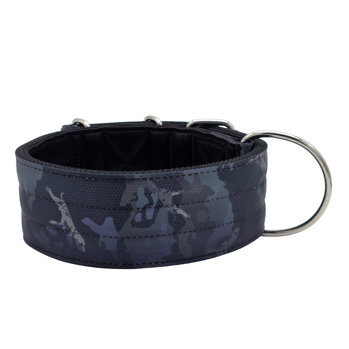 canine athletes elite max x2 comp 2.75 inch wide working dog collar black camo back