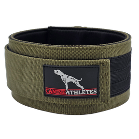 canine athletes heavy duty weighted dog training collar military green