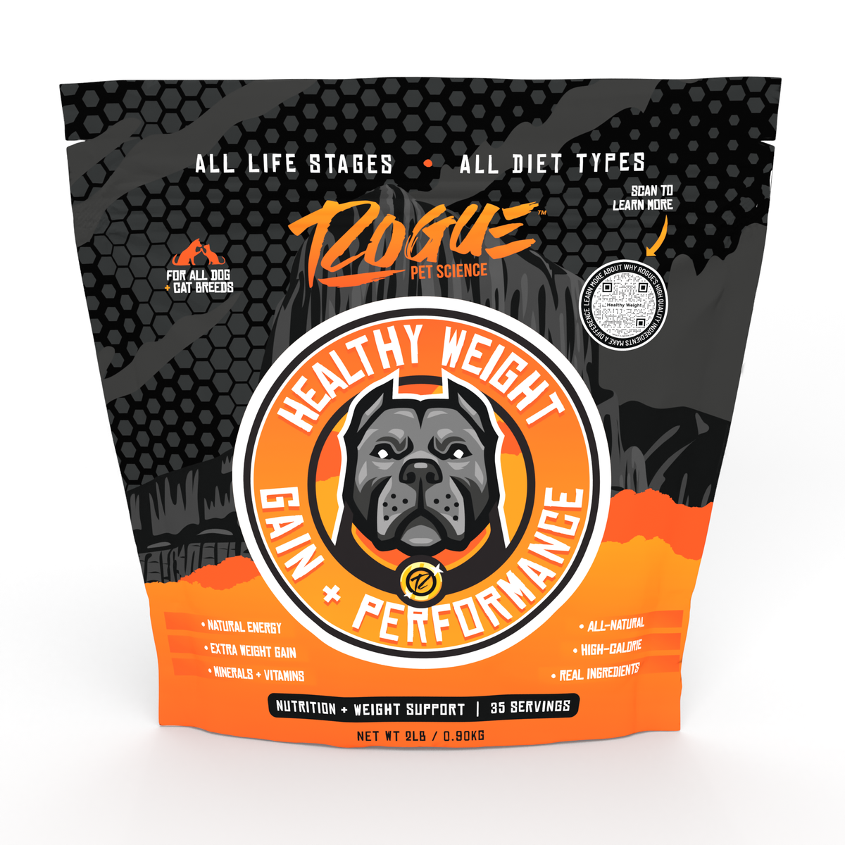 Rogue Pet Science Healthy Weight Muscle Building Supplement, 1.5lb ...
