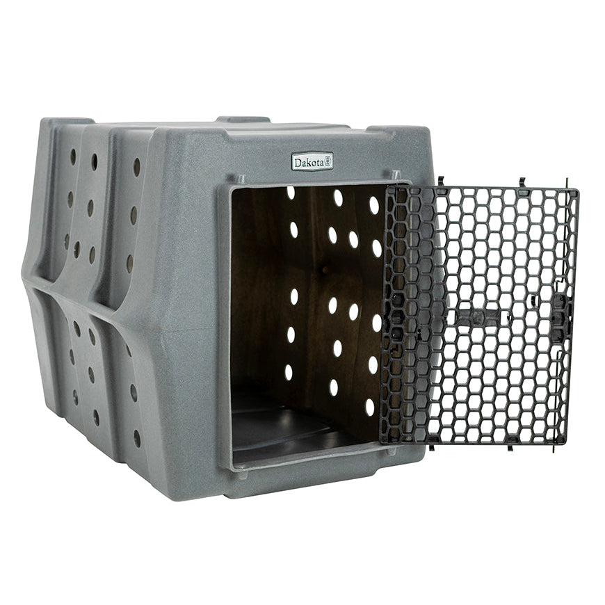 dakota-283-crate-kennel-hunting-working-dog-gray-front-open-1