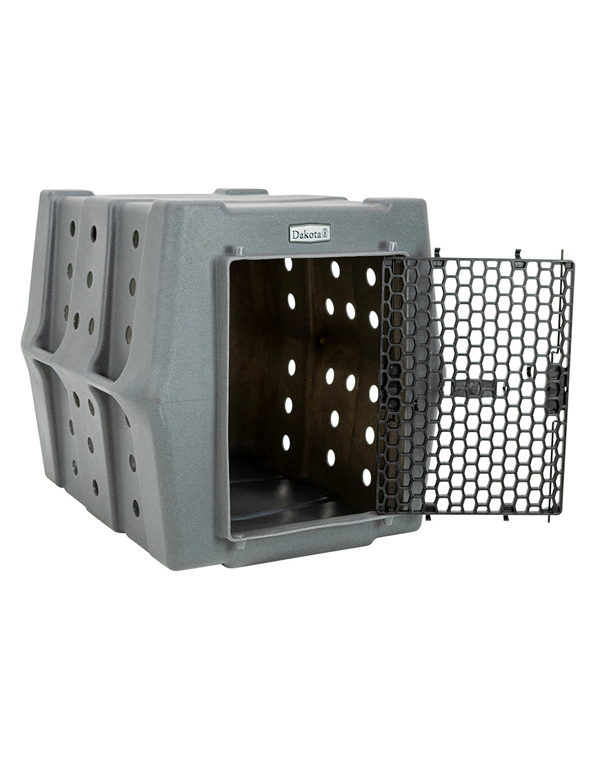 dakota-283-crate-kennel-hunting-working-dog-gray-front-open-1