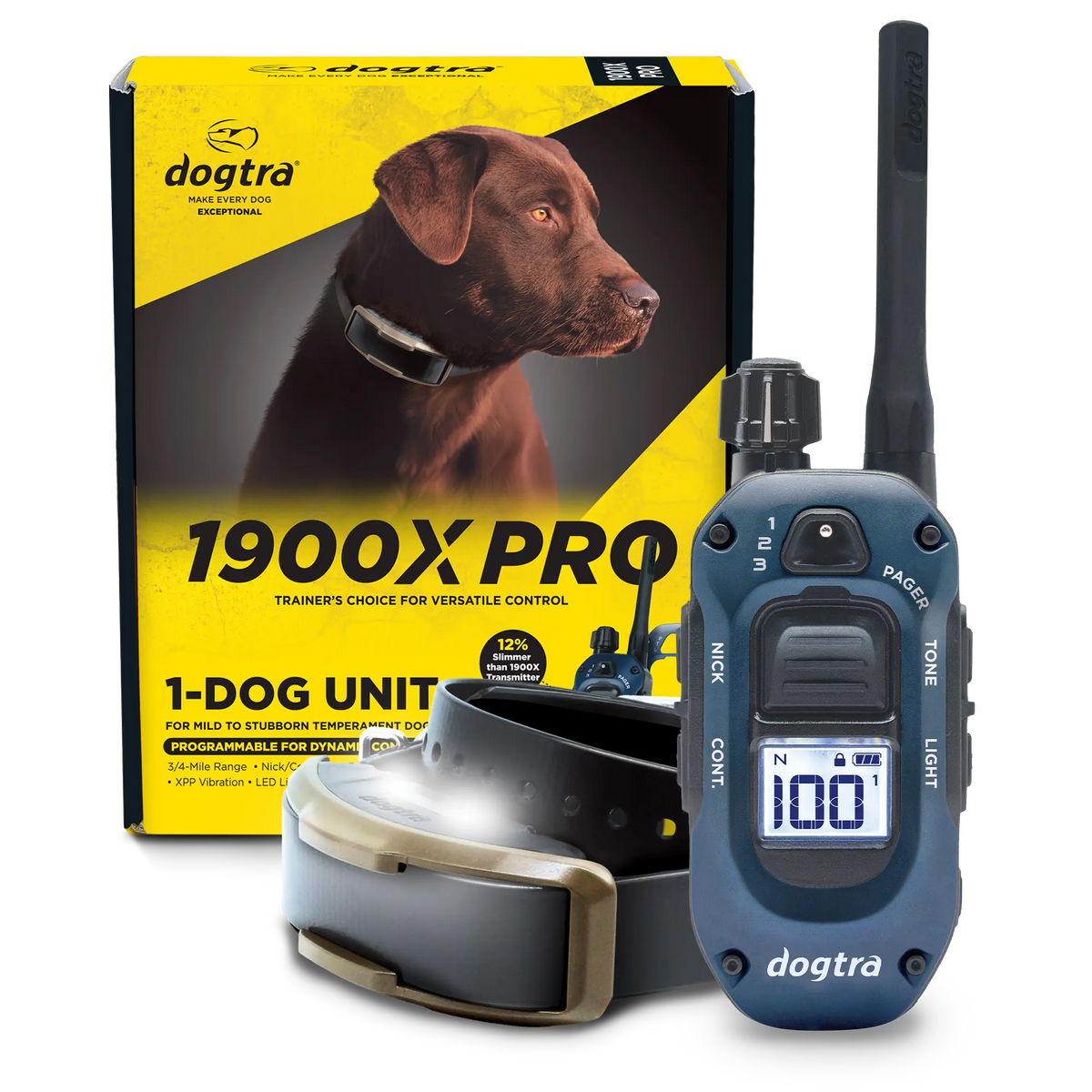 Dogtra 1900x Pro Remote Dog Training E-Collar System Box Front