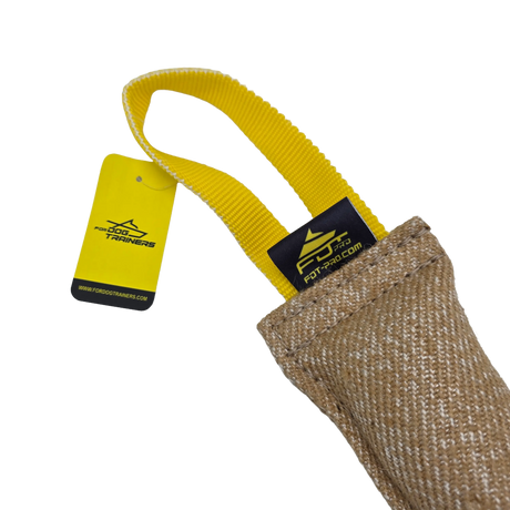 FDT nylon bite tug handle closeup