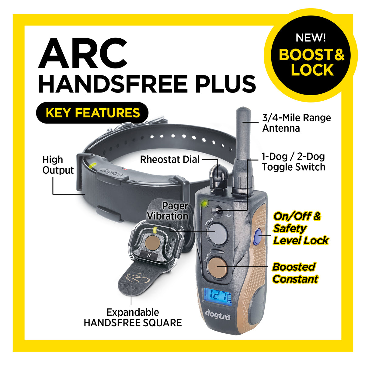 Dogtra Arc Handsfree Plus B&amp;L Remote Dog Trainer e-collar