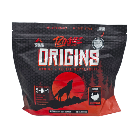 Rogue Pet Science Origins dog allergy turkey supplement powder 2lb