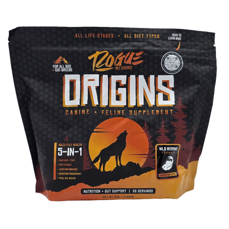 Rogue Pet Science Origins dog allergy fish supplement powder 2lb