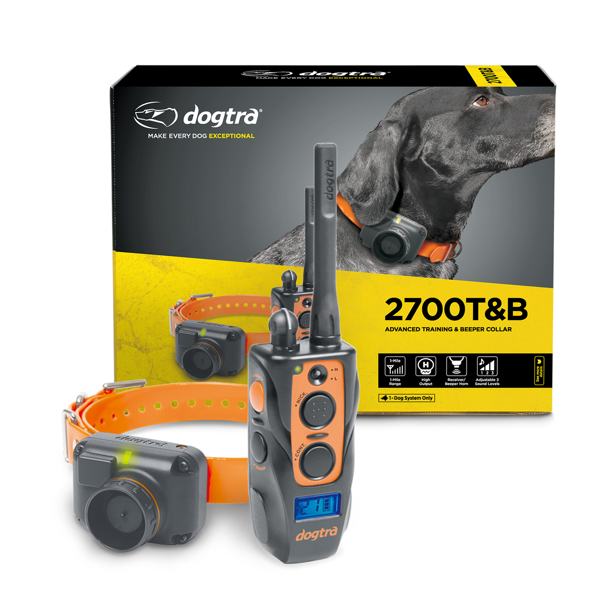 Dogtra 2700T&B Remote Hunting Dog Training Collar