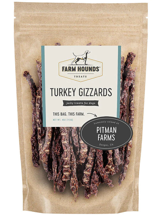 Farm Hounds All-Natural Turkey Gizzard Sticks Dog Treats, 4.0-oz bag