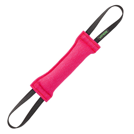 Viper K9 Two Handle Heavy Duty Bite Tug For Dogs Pink
