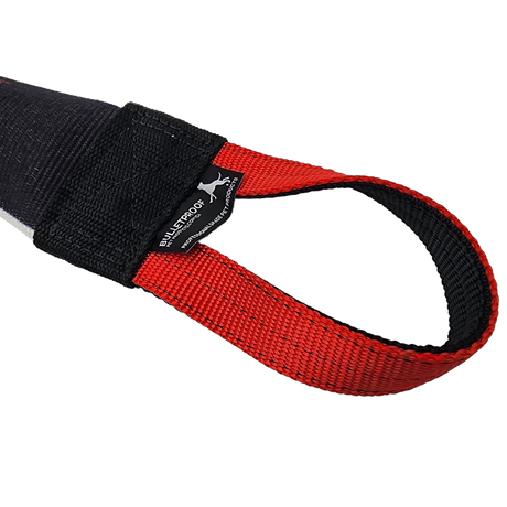 canine athletes 12 inch single handle dog tug chew toy closeup