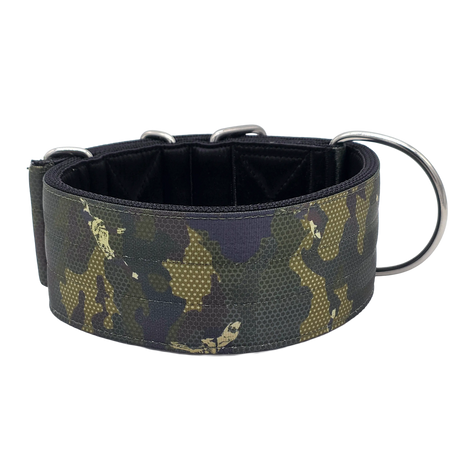 Canine Athletes 2.75" Heavy Duty Working Dog Collar Green Camo