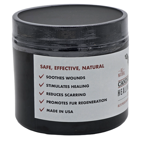 Canine Athletes All Purpose Dog Wound Healing Ointment Side label
