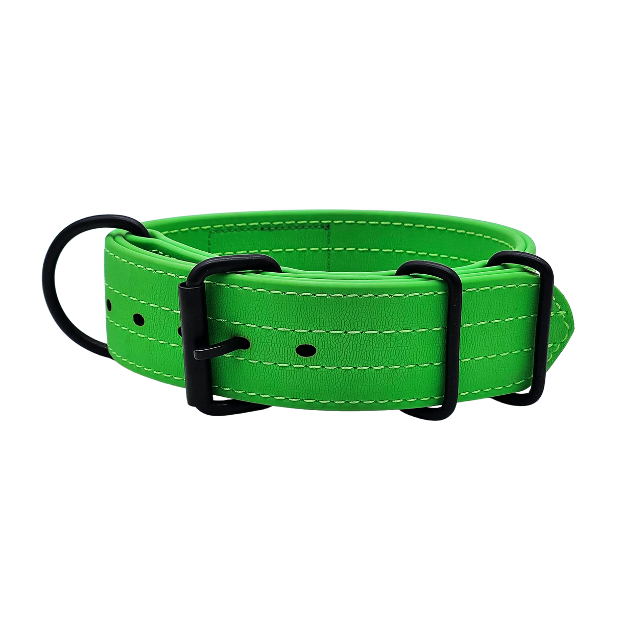 Canine Athletes AP-Sport Working Dog Collar Lime Green Back