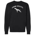 canine athletes varsity arch crew neck sweathshirt black