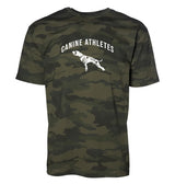 canine athletes varsity arch camo t-shirt