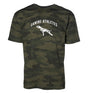 canine athletes varsity arch camo t-shirt