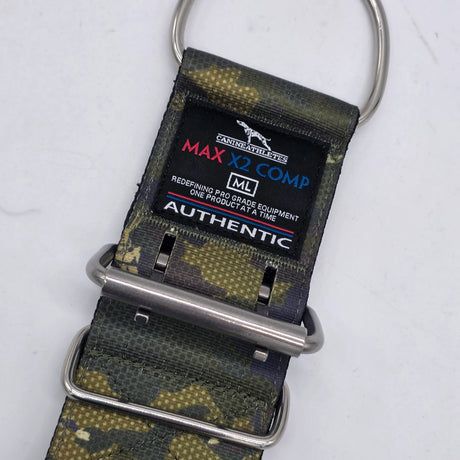 Canine Athletes 2.75" Extra Wide Working Dog Collar Green Camo