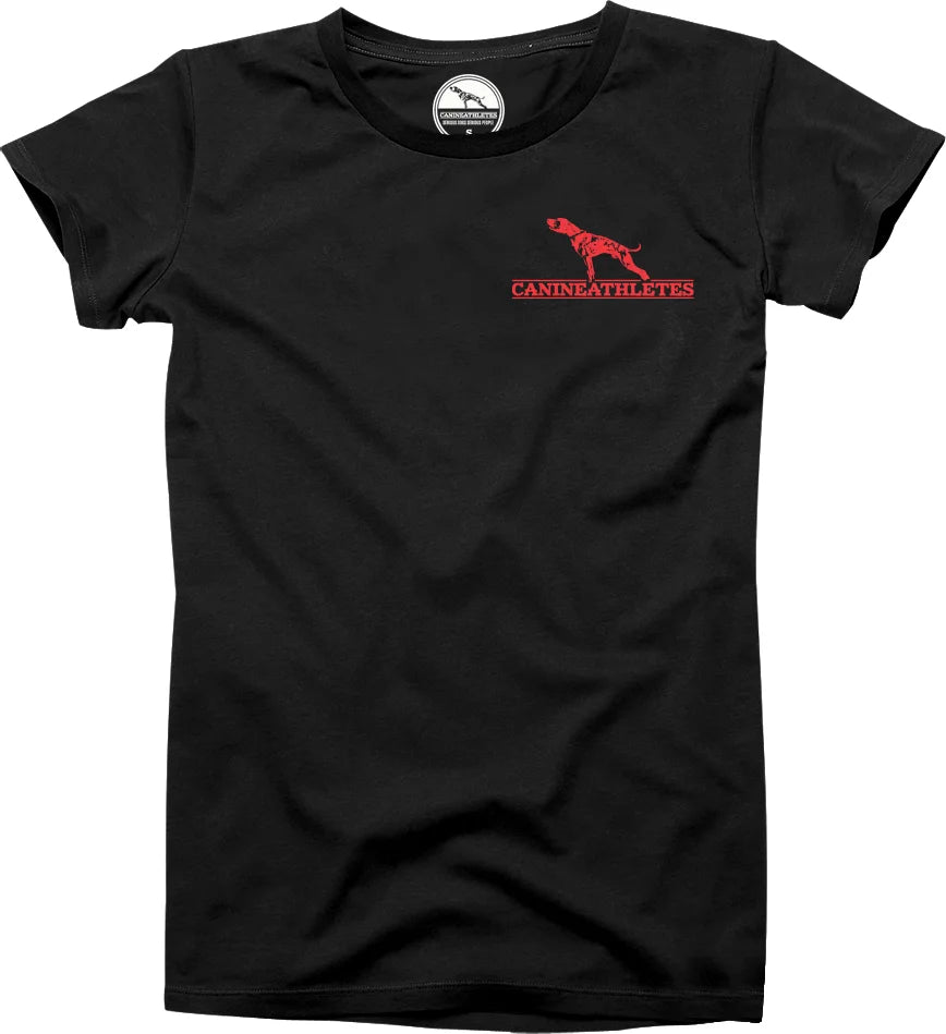 canine athletes home of champions shirt black front