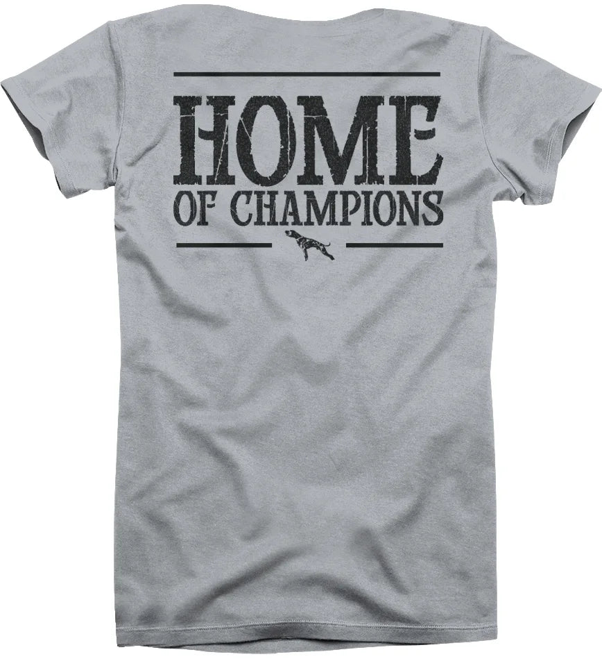 canine athletes home of champions shirt sport grey back