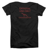 canine athletes official use only oversized t-shirt red back