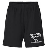 canine athletes official use black gym shorts front
