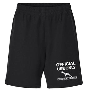canine athletes official use black gym shorts front