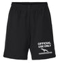 canine athletes official use black gym shorts front