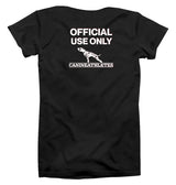 canine athletes official use only oversized t-shirt black back