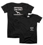 canine athletes official use only oversized t-shirt black front back